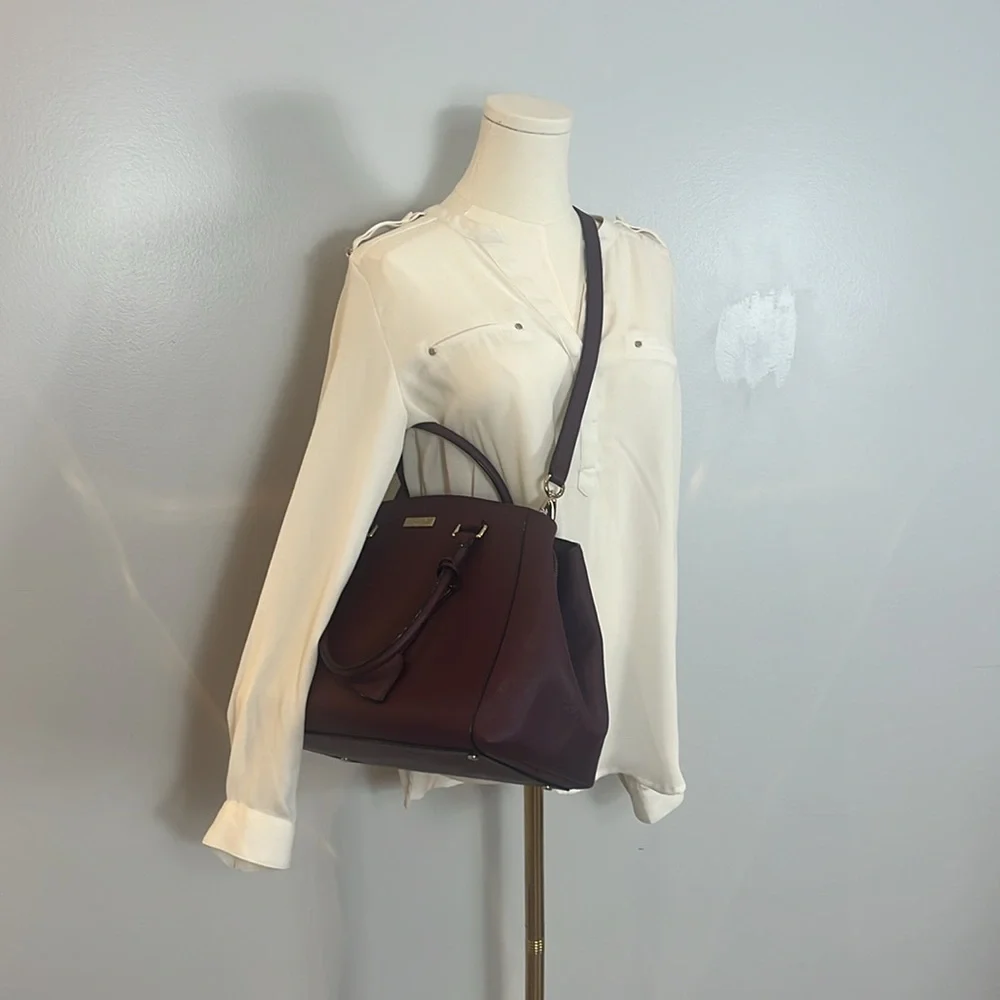 kate spade New York Tilden Place Sloan Satchel in Deep Plum - Picture 17 of 17